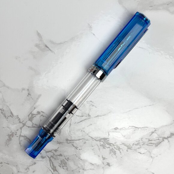 TWSBI ECO Fountain Pen - Extra-Fine Nib - Transparent Blue - Picture 1 of 7